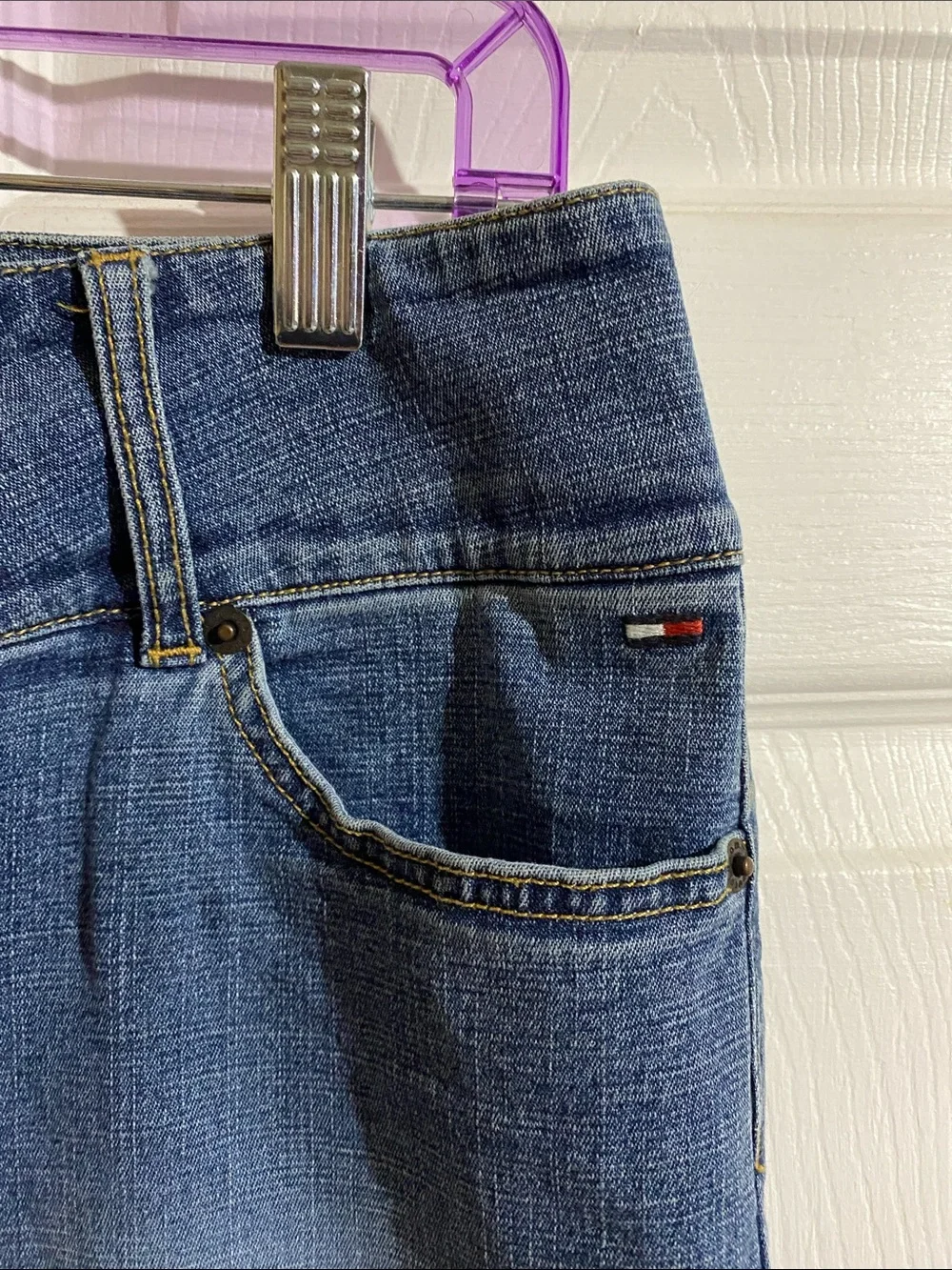 Tommy Hilfiger vintage Medium Blue Denim Mini Skirt